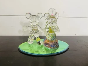 Arribas Bros Swarovski Crystal Walt Disney World Mickey Minnie Wedding Runaway - Picture 1 of 11