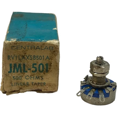 500ohm 500R Potentiometer JML-501 Centralab RV1LAXSB501A - Image 1 of 2