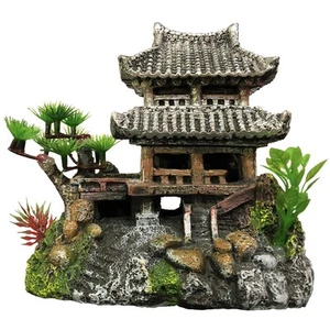 SLOCME Resin Castle Decorations, Multicolor Aquarium Sculpture - Eco-Friendly... - Picture 1 of 6