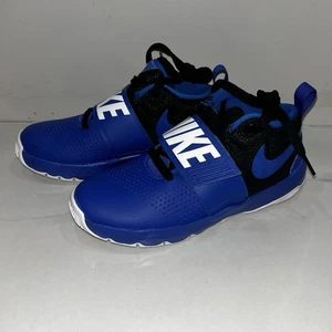 New Nike Team Hustle D 9 (PS) blue basketball shoes youth 4 - Picture 1 of 6