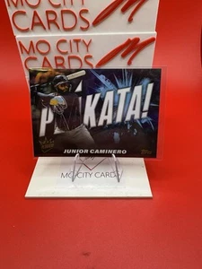 2025 Topps Series 2 Junior Caminero Plakata #PLAK-28 Brewers Case Hit SSP - Picture 1 of 2