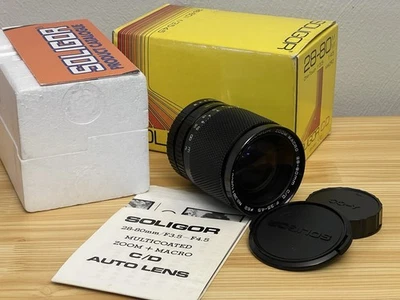 SOLIGOR 28-80mm Macro Zoom F/3.5-4.5 for Pentax K SLR Mount MINT NEW IN BOX - Image 1 of 4
