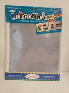 FRANCES MEYER PACK OF 6 PANORAMIC PAGE PROTECTORS 8-1/2" X 11" Scrapbooking New - Picture 1 of 3
