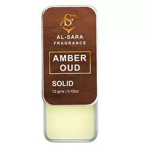 Al Sara Fragrance Amber Oud Solid Perfume 12g | Alcohol-Free - Picture 1 of 6