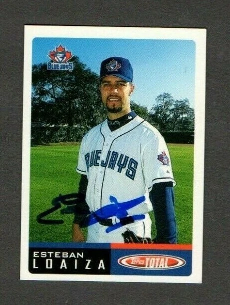 Esteban Loaiza 2002 Topps Loaiza Total authentic autographed card Blue Jays - Image 1 of 1