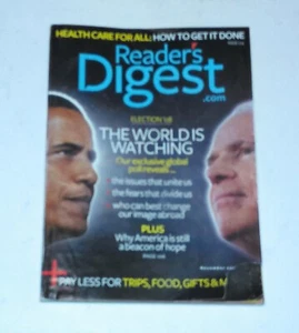 November 2008 Reader's Digest Magazine - The World Is Watching (042-1) - Picture 1 of 1