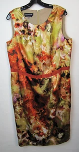 Jones New York Silk Stretch Floral Dress 14W - Picture 1 of 6