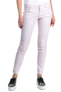Pantalón SHAFT DELUXE NUEVO Bordado Ojales Flor IT44 30 Rosa Italia $299 - Imagen 1 de 17