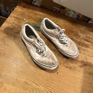 Vans Women Old Skool Light Pink Low Top Lace Up Canvas Sneakers Sz 9.5 - Picture 1 of 16