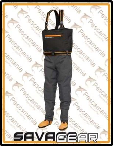 Savage Gear SG8 Wader De Pecho STOCKINGFOOT XLL 45-47/10-12 GRIS/NEGRO - Imagen 1 de 8