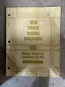 Diagramas de cableado de camiones GM Service 1978 modelos 10-35, X-7830, ST-352-78 - Imagen 1 de 6