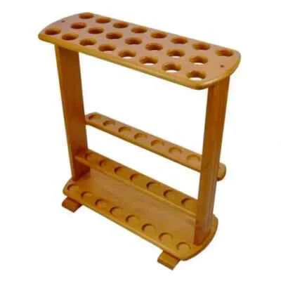 Home Decor Display Walking Stick Storage Wooden Rack Walking cane umbrella stand - Image 1 of 4