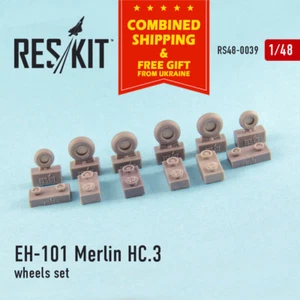 Reskit RS48-0039 - 1/48 – Resin wheels set for AW101 / EH-101 EH-101 Merlin HC.3 - Picture 1 of 9