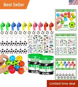 Soccer-Themed Kids Birthday Party Favors: 80 PCS Whistles, Stickers & More - Picture 1 of 10
