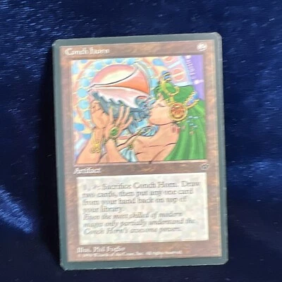 Conch Horn MTG Magic the Gathering Fallen Empires Card Rare RESERVED LIST - Image 1 of 4