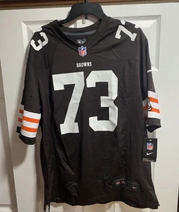 Nike Joe Thomas Cleveland Browns NFL Game Jersey MENS size L SCREEN PRINT NWT - Picture 1 of 11