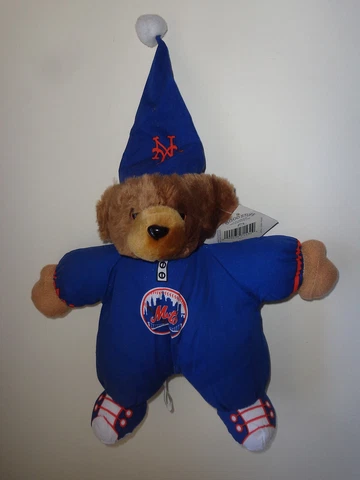 New York Mets 16" Pajama Teddy Bear With Soft Plush Face Cover