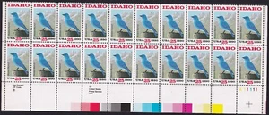 Scott #2439 Idaho Mountain Bluebird Plate Block of 20 Stamps - MNH PC#1 - Picture 1 of 2