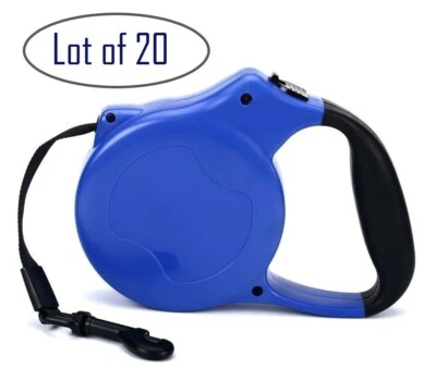Lot of 20 Retractable Dog Pet Leashes Heavy Duty Up to 110 lbs. 26' Rope Leads - Image 1 of 4