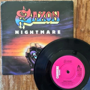 Saxon ~ Nightmare / Midas Touch (Carrere CAR 208) Near Mint 1983 1st UK 7" Vinyl - Picture 1 of 7