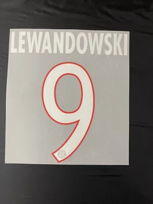 Germany Bayern Munich Lewandowski Original Name Set For A Shirt - Image 1 of 4