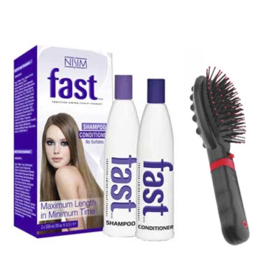 FAST Hair Growth Biotin Shampoo Conditioner + Massagebürste