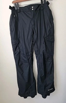 Columbia Pantalones de Esquí Para Hombres Grandes Negros Invierno Nieve Pantalón Cremallera Piernas Ajustables 40x30 Foto 1 de 4