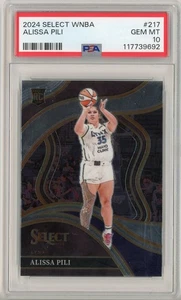 2024 Panini Select WNBA 217 Alissa Pili RC Courtside PSA 10 Gem Mint - Picture 1 of 2