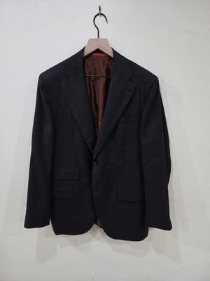 Traje Isaia 'Marechiaro' Lana Cuadros 2 Piezas Para Hombre Talla EU 52R US 42R Foto 1 de 4