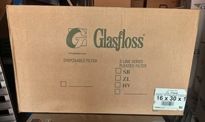 Glasfloss 16x30x1 Air Filter PACK 12 Pack MERV 10 Model ZLP16301 - Picture 1 of 2