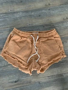 Billabong Shorts Women’s Size M Drawstring Elastic Waist Burnt Orange Beach Pool - Picture 1 of 12