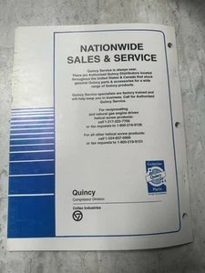 Original Quincy Modell QMA 75 Schraubenkompressor Teile Handbuch 50059-GA - Bild 1 von 4