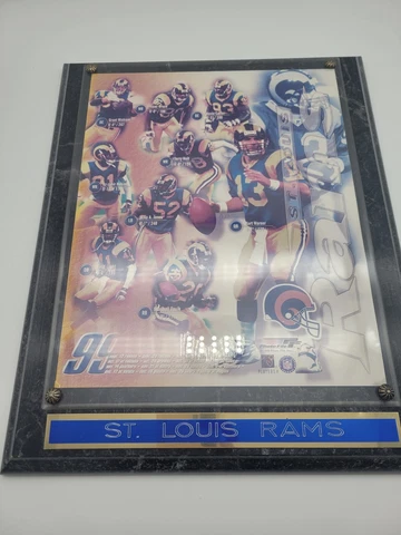 St Louis RAMS 1999 Season Picture Plaque NFL Photo File Faulk Warner Bruce Cover