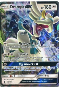Pokemon Sonne & Mond Wächter Rising Drampa GX Holo Ultra Rare Mint 115/145 - Bild 1 von 1