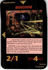 MWOWM SubGenius Tarjeta INWO Illuminati Nuevo Orden de Palabras Juego - Imagen 1 de 3