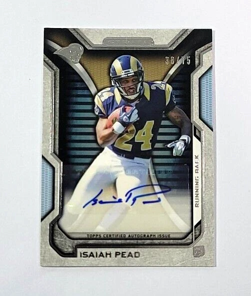 2012 Topps Strata Isaiah Pead Auto Rookie /75 #RA-IP - Image 1 of 2