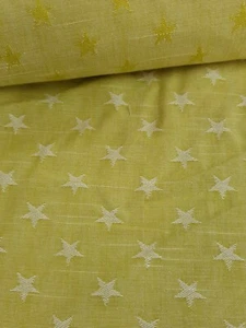 Ashley Wilde Newport Collection 100% Baumwolle Stoffrest Stern/Gelb Sorbet - Bild 1 von 1