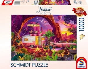 NEW Schmidt Jigsaw Puzzle 1000 Pieces 58574 Camping in the Desert - Foto 1 di 2