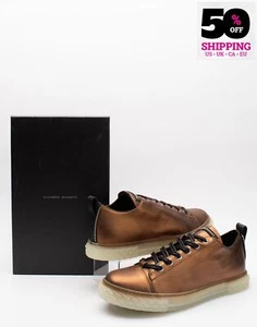 RRP€665 GIUSEPPE ZANOTTI Blabber Leather Sneakers US13 UK12 EU46 Made in Italy - Picture 1 of 9