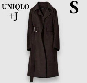 Uniqlo Jil Sander Kaschmirmischung Wickel Long Mantel Damen Braun S aus Japan - Bild 1 von 14
