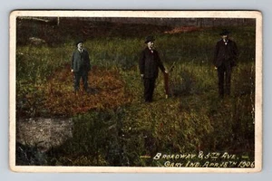 Gary IN-Indiana, Broadway & 5th Avenue, antike, Vintage Souvenir Postkarte - Bild 1 von 2