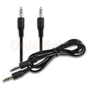 3FT 3.5mm Male to Male Stereo Audio AUX Cable Cord for PC iPod MP3 CAR iPhone - Picture 1 of 6