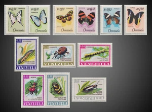 1966 1978 VENEZUELA BUTTERFLY AND INSECTS SCT. 889-C917 916-C991 MI.1639-44 1740 - Picture 1 of 1