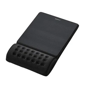 Elecom Mouse Pad Wrist Rest Integrated Reduce Fatigue COMFY Hard Black - Picture 1 of 6