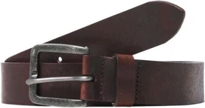JACK & JONES Men's Jacvictor Leather Belt, Black Coffee Size EU 80 UK 30"-32" - Imagen 1 de 10