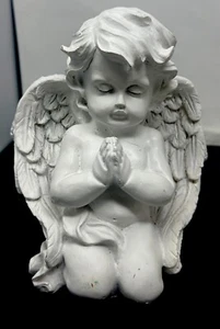 Estatuilla de ángel estatua - resina blanca - Imagen 1 de 3