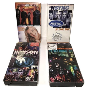 Britney Spears Hanson NSYNC Tested .videos VHS , Lot Of 4 Classic Music Videos - Picture 1 of 5
