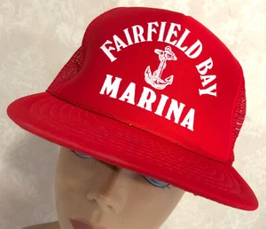 Fairfield Bay Arkansas Vintage Trucker Snapback Baseball Cap Hat - Picture 1 of 4