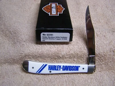 Navaja de bolsillo plegable Case XX Harley Davidson 52241 Slimline Trapper 41048ss Foto 1 de 3