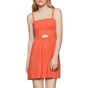 BCBGeneration Woman Dress 2 Canyon Clay Sleeveless Cutout Flutter - Picture 1 of 1